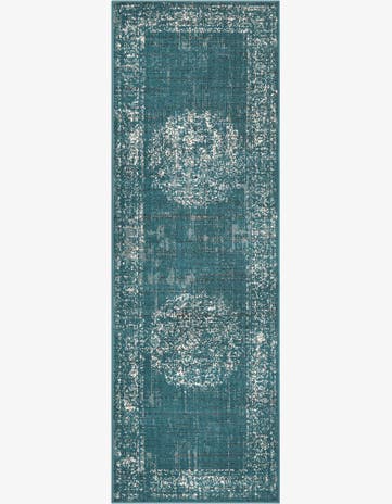 Leighton · Border rug, blue