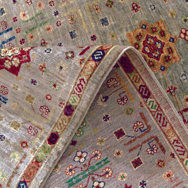 Detail image of 5' x 6' 6 Hand Knotted Ariana Ziegler Rug