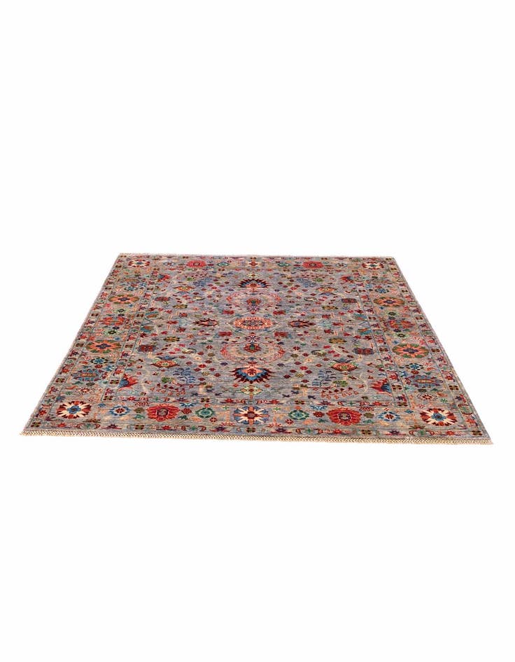 Detail image of 5' 1 x 6' 5 Hand Knotted Ariana Ziegler Rug