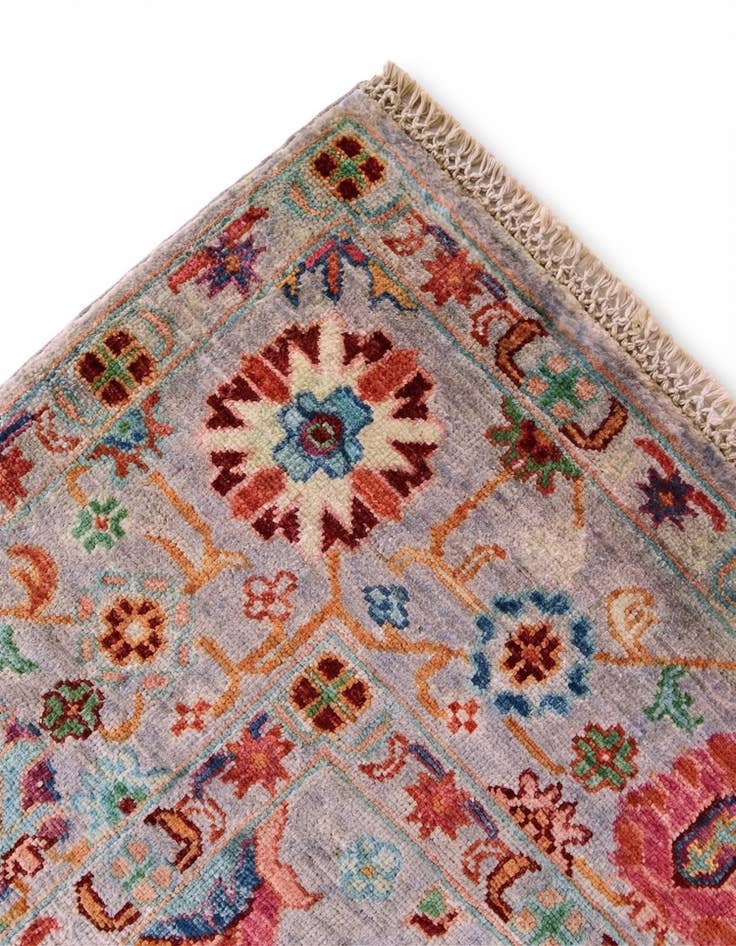 Detail image of 5' 1 x 6' 5 Hand Knotted Ariana Ziegler Rug