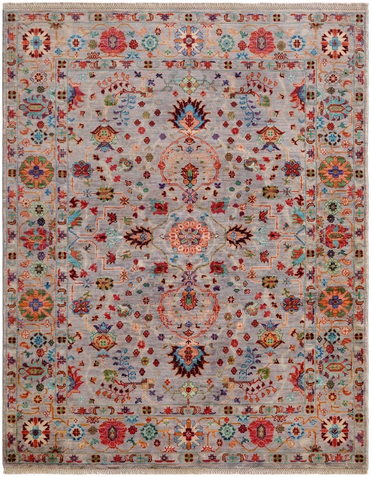 Detail image of 5' 1 x 6' 5 Hand Knotted Ariana Ziegler Rug