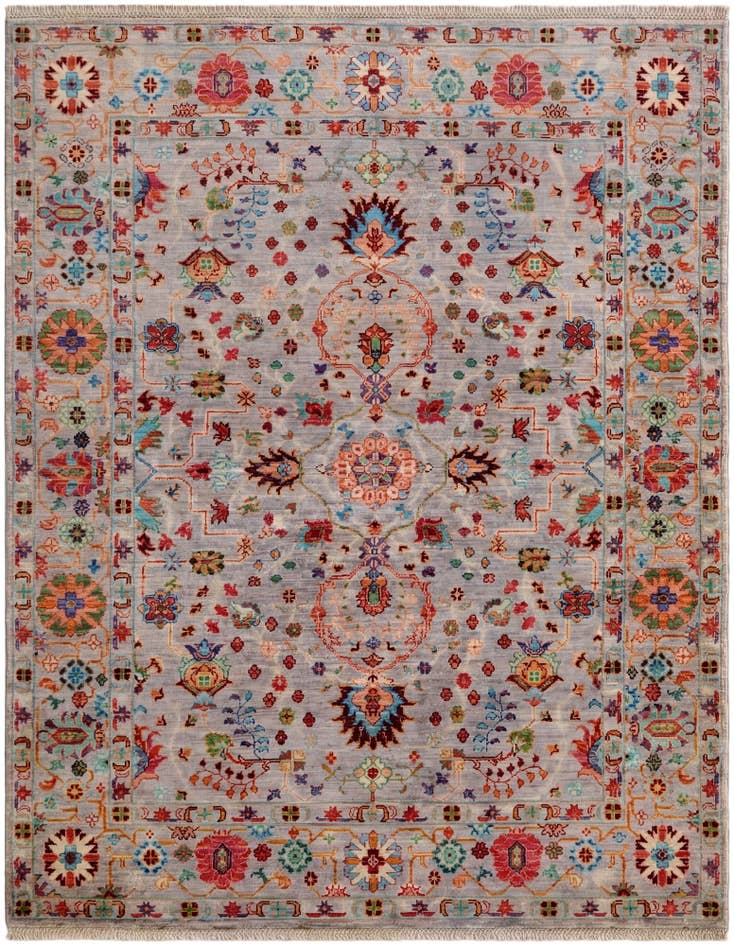 Detail image of 5' 1 x 6' 5 Hand Knotted Ariana Ziegler Rug