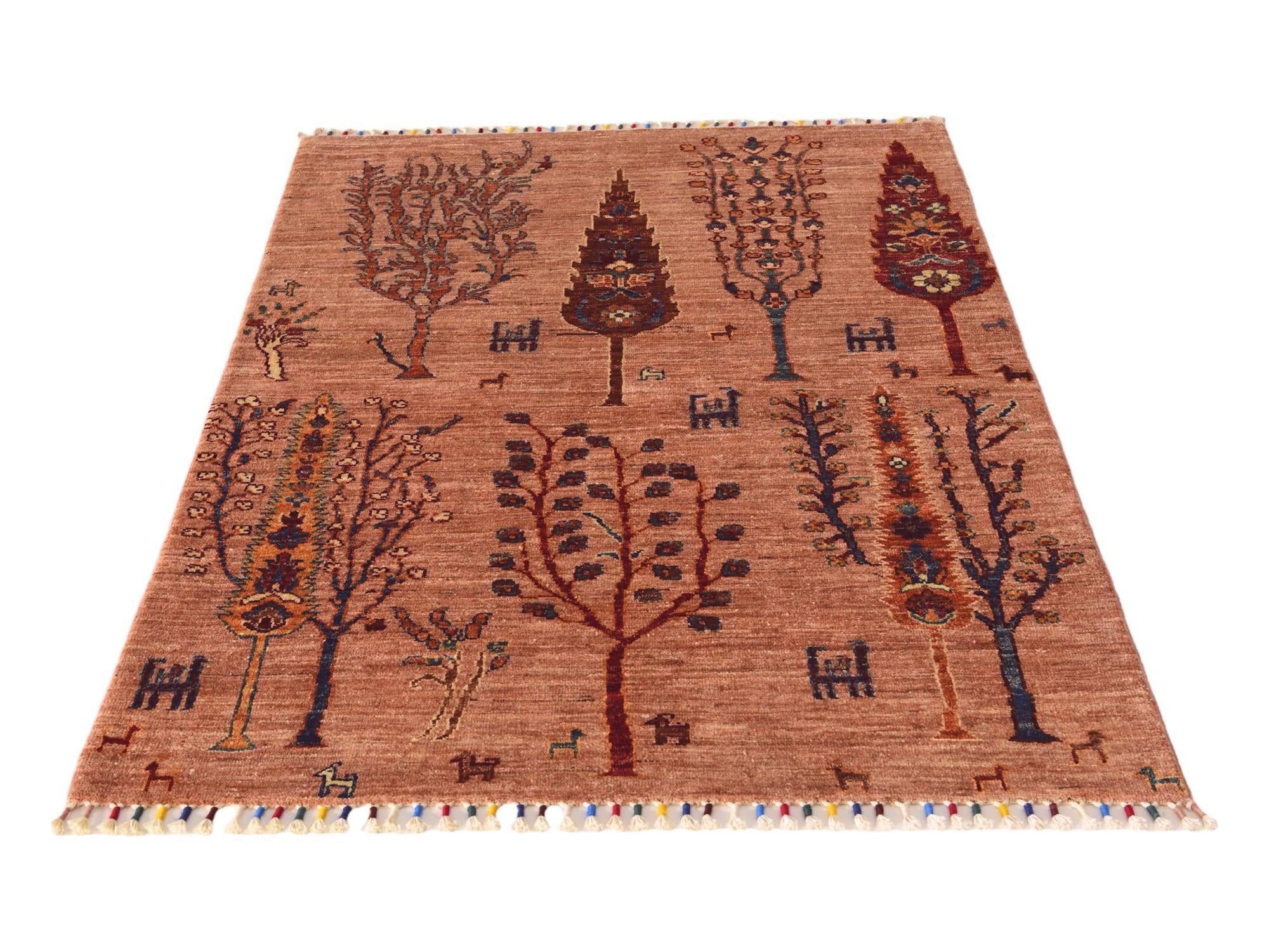 3' 5 x 4' 11 Hand Knotted Ariana Ziegler Rug