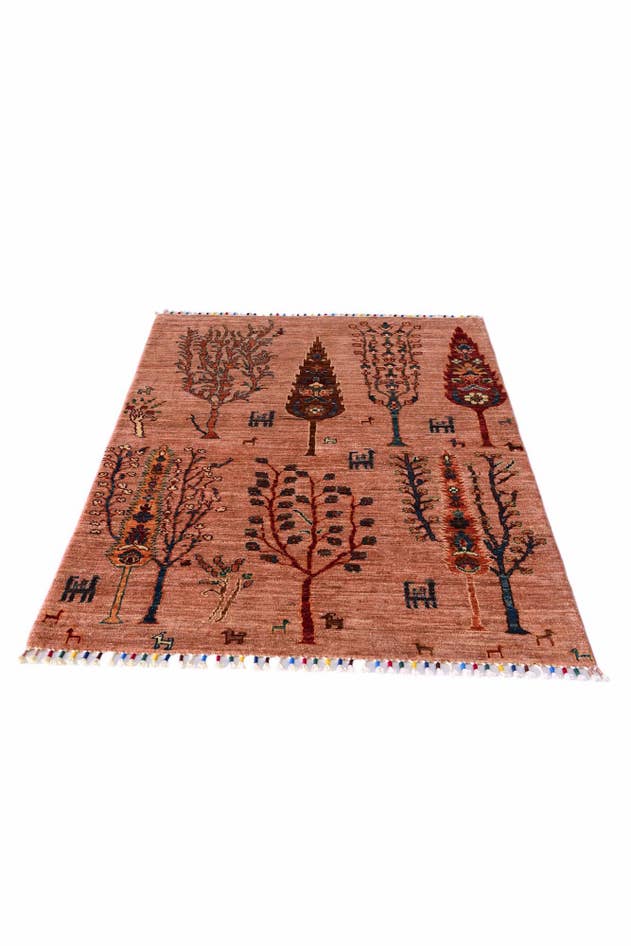 Detail image of 3' 5 x 4' 11 Hand Knotted Ariana Ziegler Rug