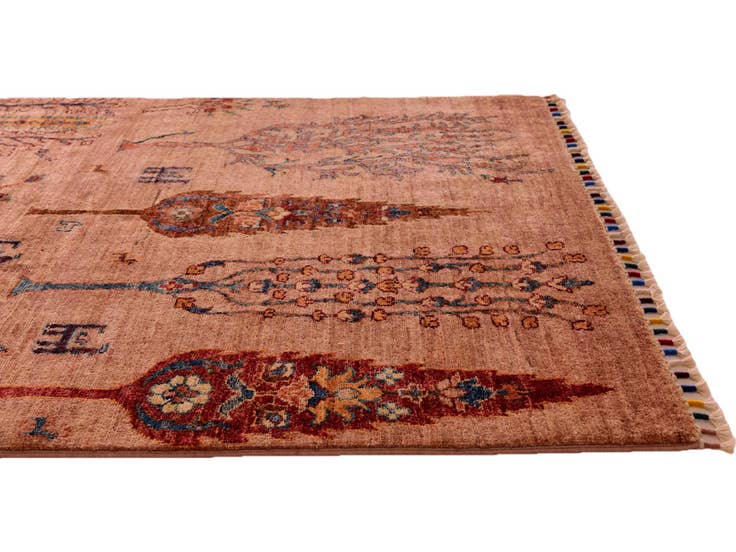 Detail image of 3' 5 x 4' 11 Hand Knotted Ariana Ziegler Rug