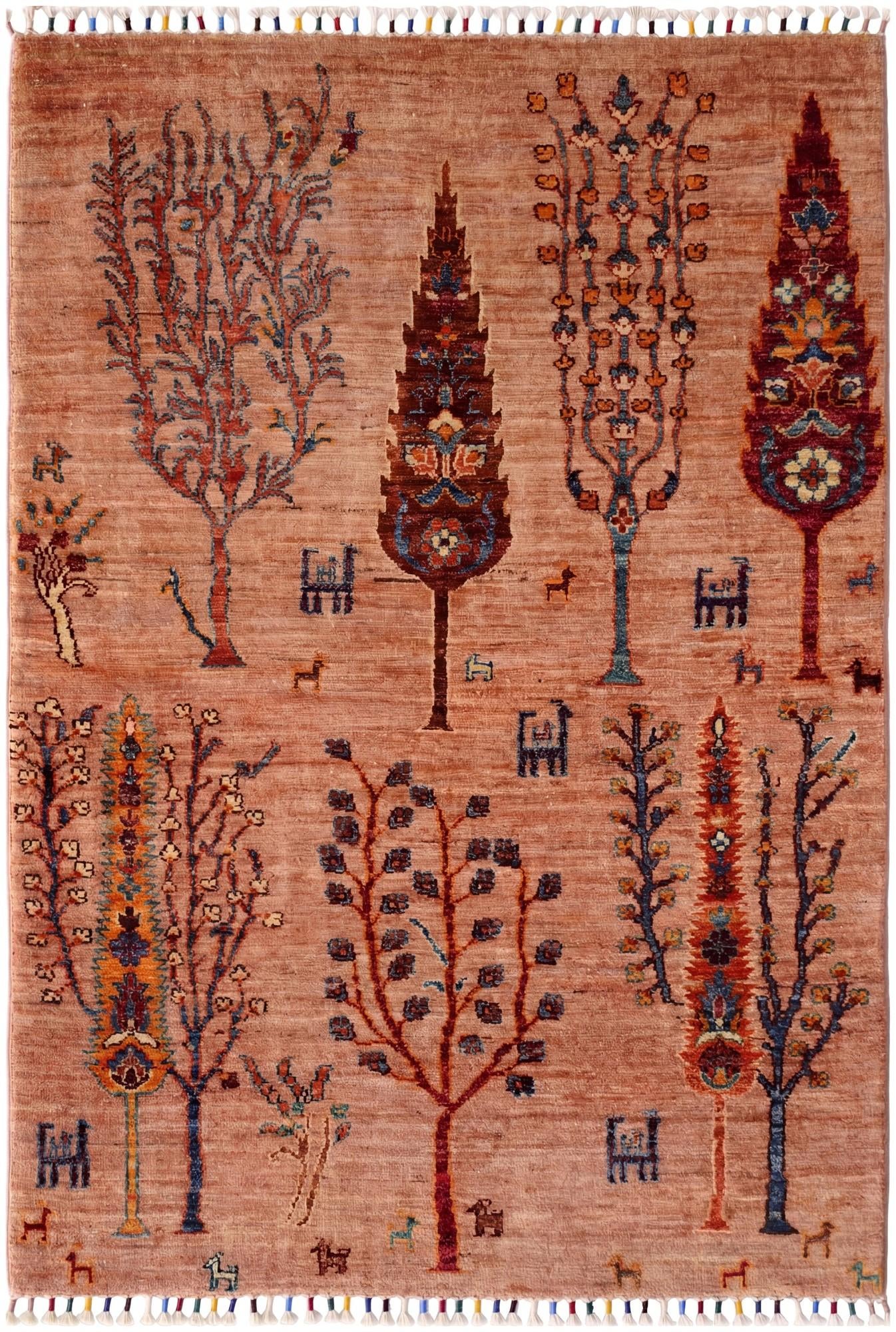 3' 5 x 4' 11 Hand Knotted Ariana Ziegler Rug