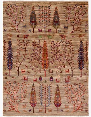 5' 1 x 6' 9 Hand Knotted Ariana Ziegler Rug