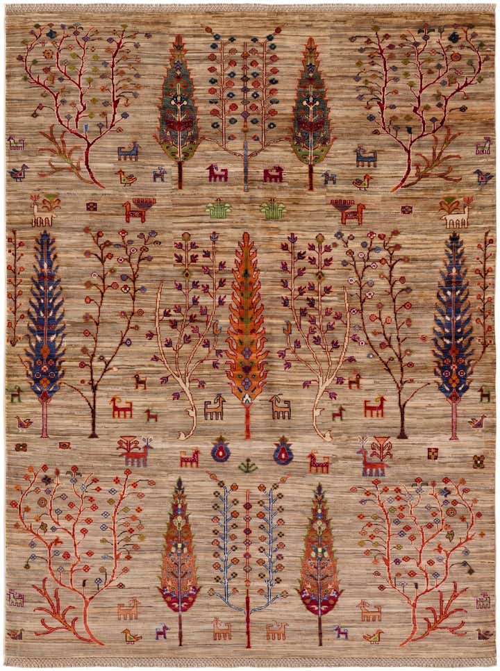 5' 1 x 6' 9 Hand Knotted Ariana Ziegler Rug