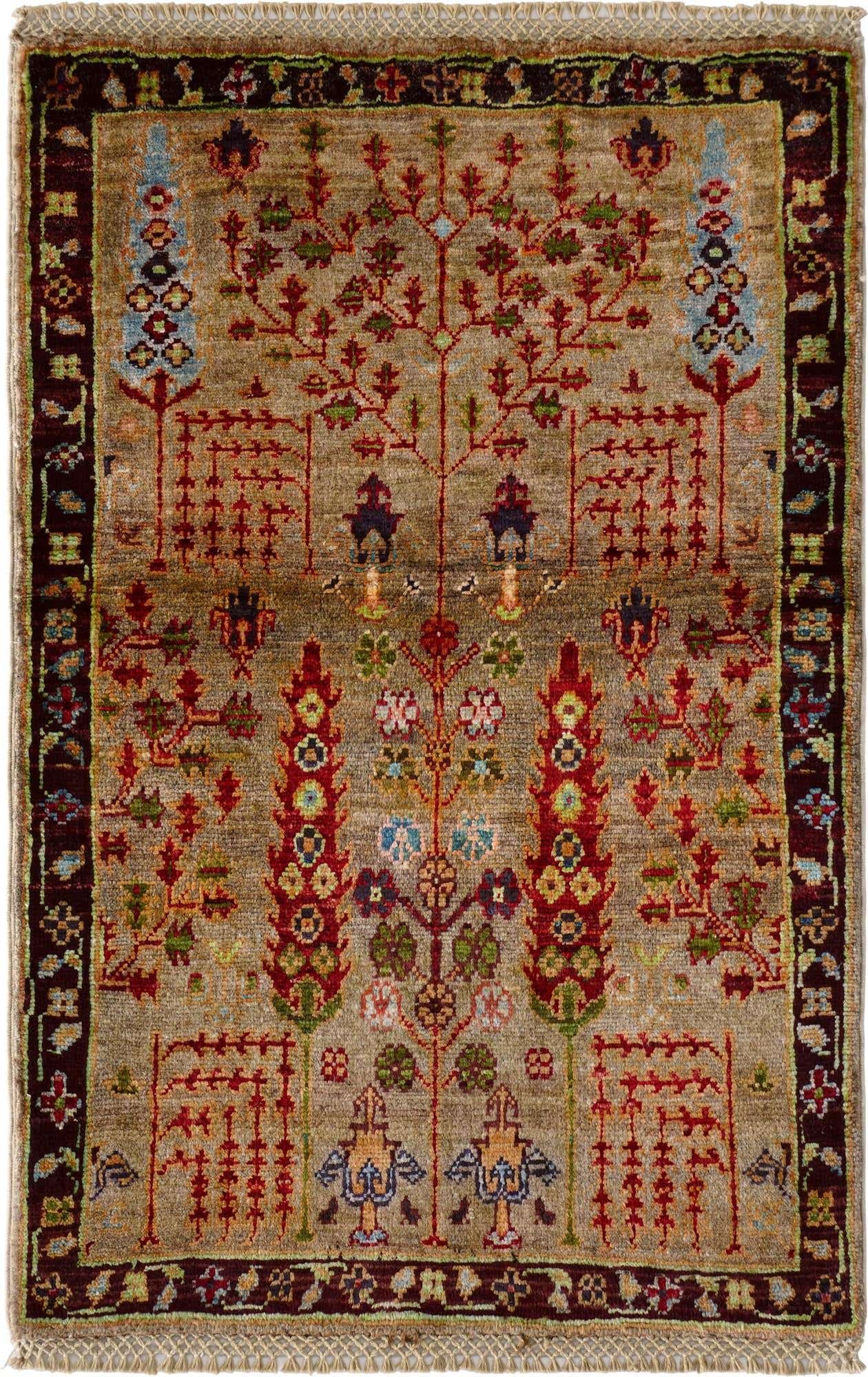 2' x 3' 2 Hand Knotted Ariana Ziegler Rug