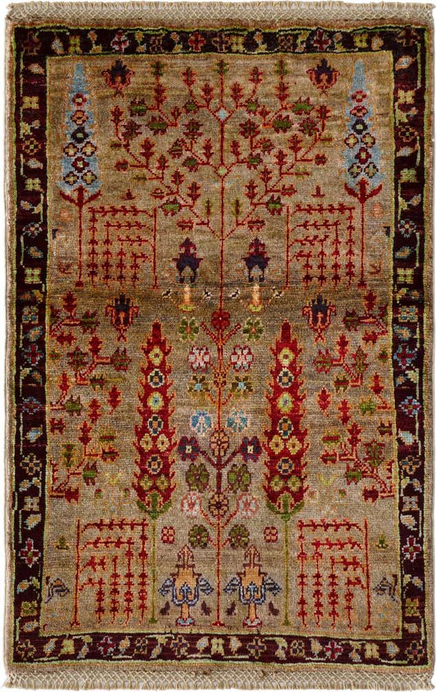 2' x 3' 2 Hand Knotted Ariana Ziegler Rug
