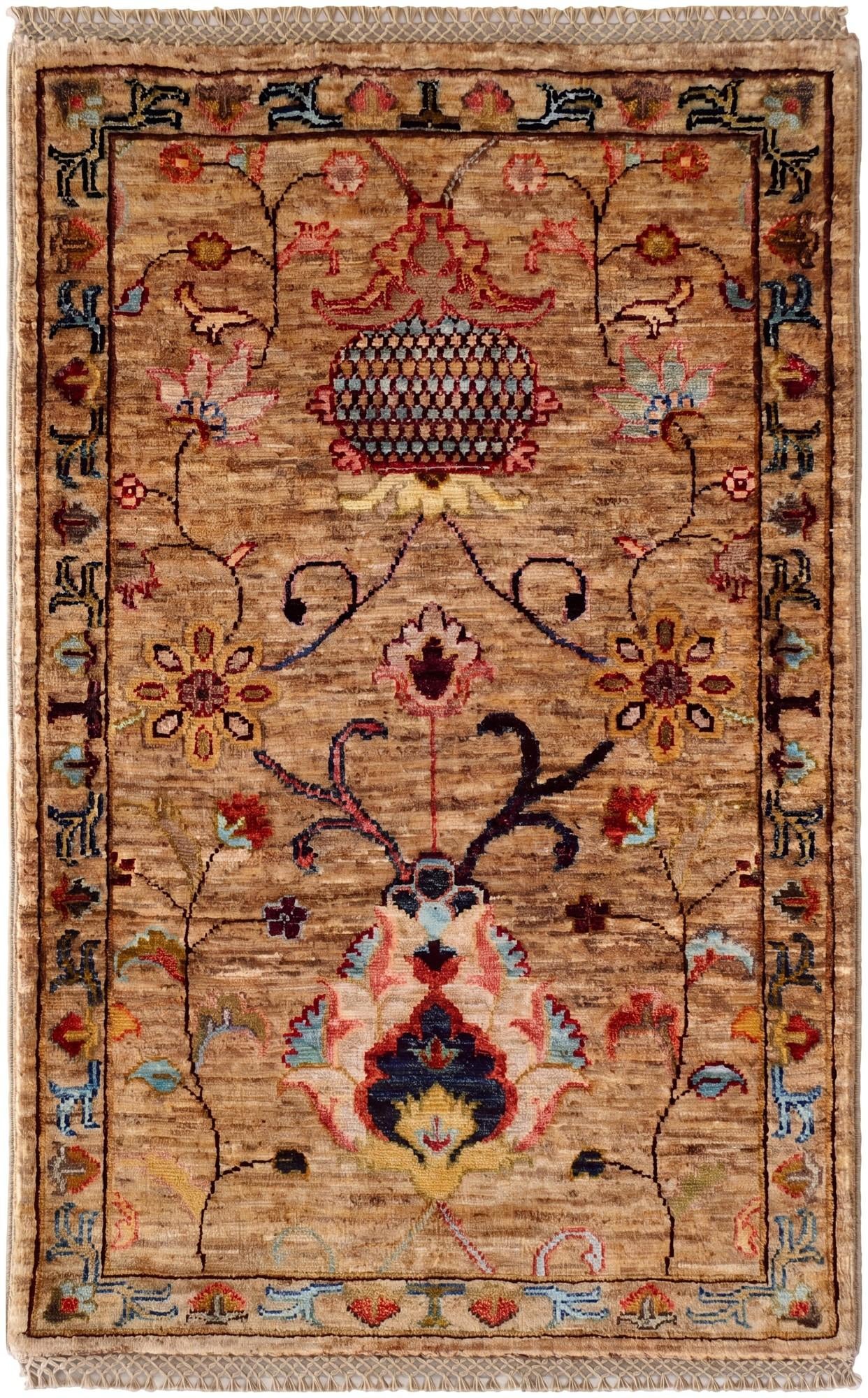 2' x 3' 1 Hand Knotted Ariana Ziegler Rug