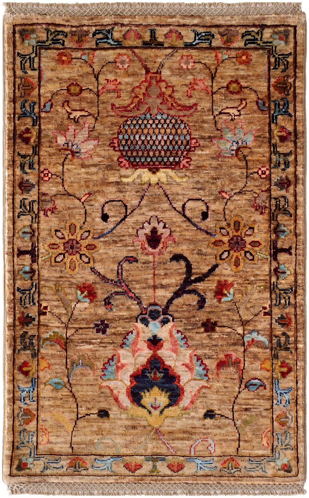 2' x 3' 1 Hand Knotted Ariana Ziegler Rug