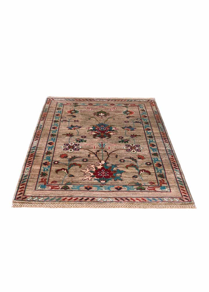 3' x 4' 2 Hand Knotted Ariana Ziegler Rug