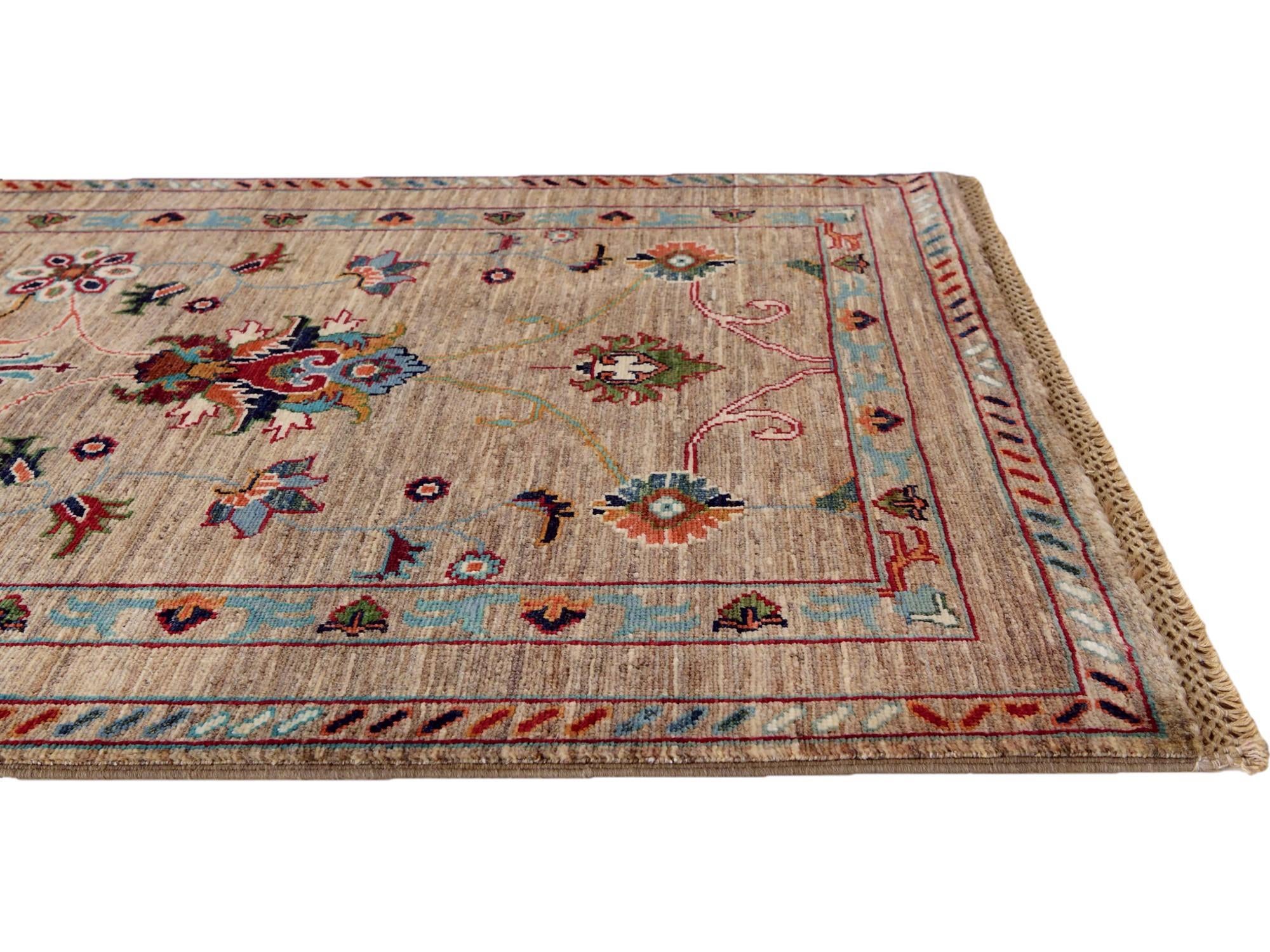 3' x 4' 2 Hand Knotted Ariana Ziegler Rug