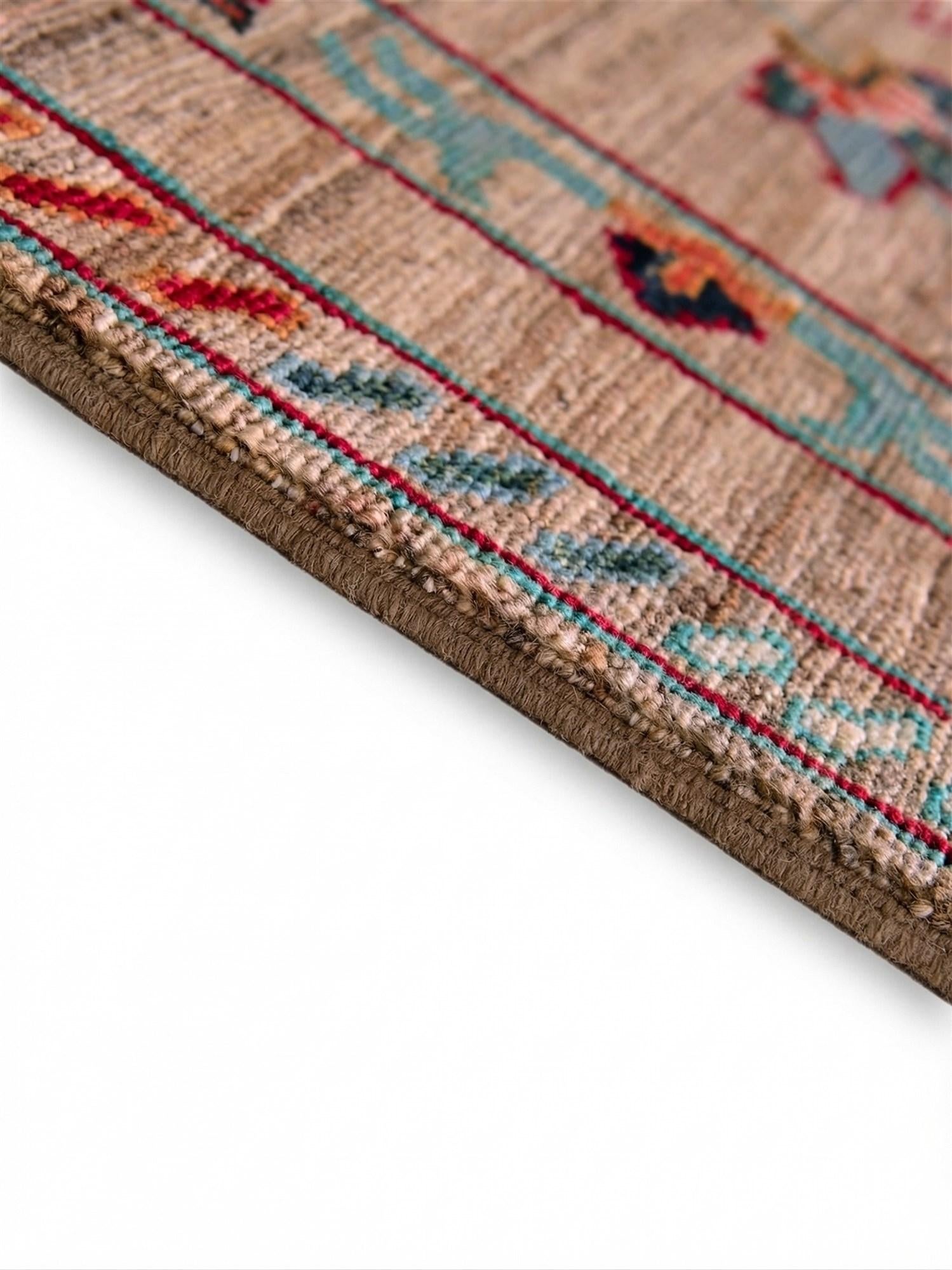 3' x 4' 2 Hand Knotted Ariana Ziegler Rug