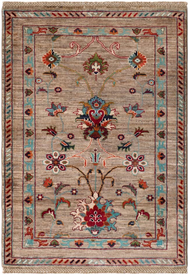 Detail image of 3' x 4' 2 Hand Knotted Ariana Ziegler Rug