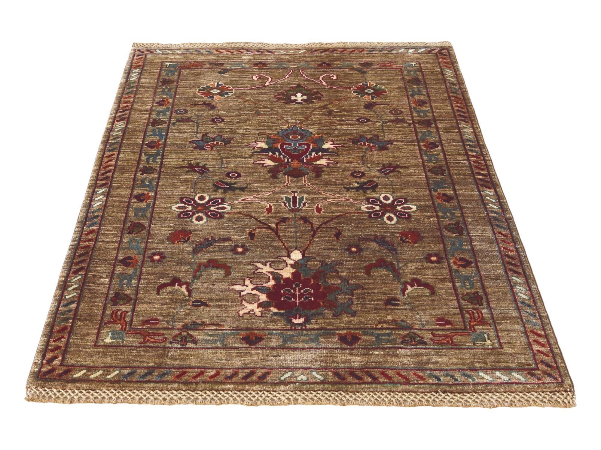 2' 11 x 4' 2 Hand Knotted Ariana Ziegler Rug