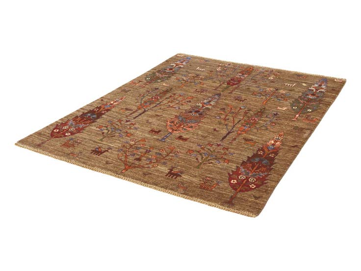 Detail image of 5' x 6' 7 Hand Knotted Ariana Ziegler Rug