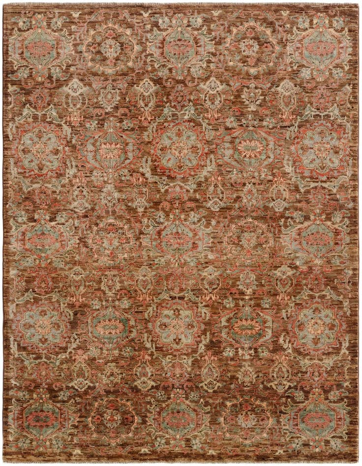 Detail image of 5' x 6' 7 Hand Knotted Ariana Ziegler Rug