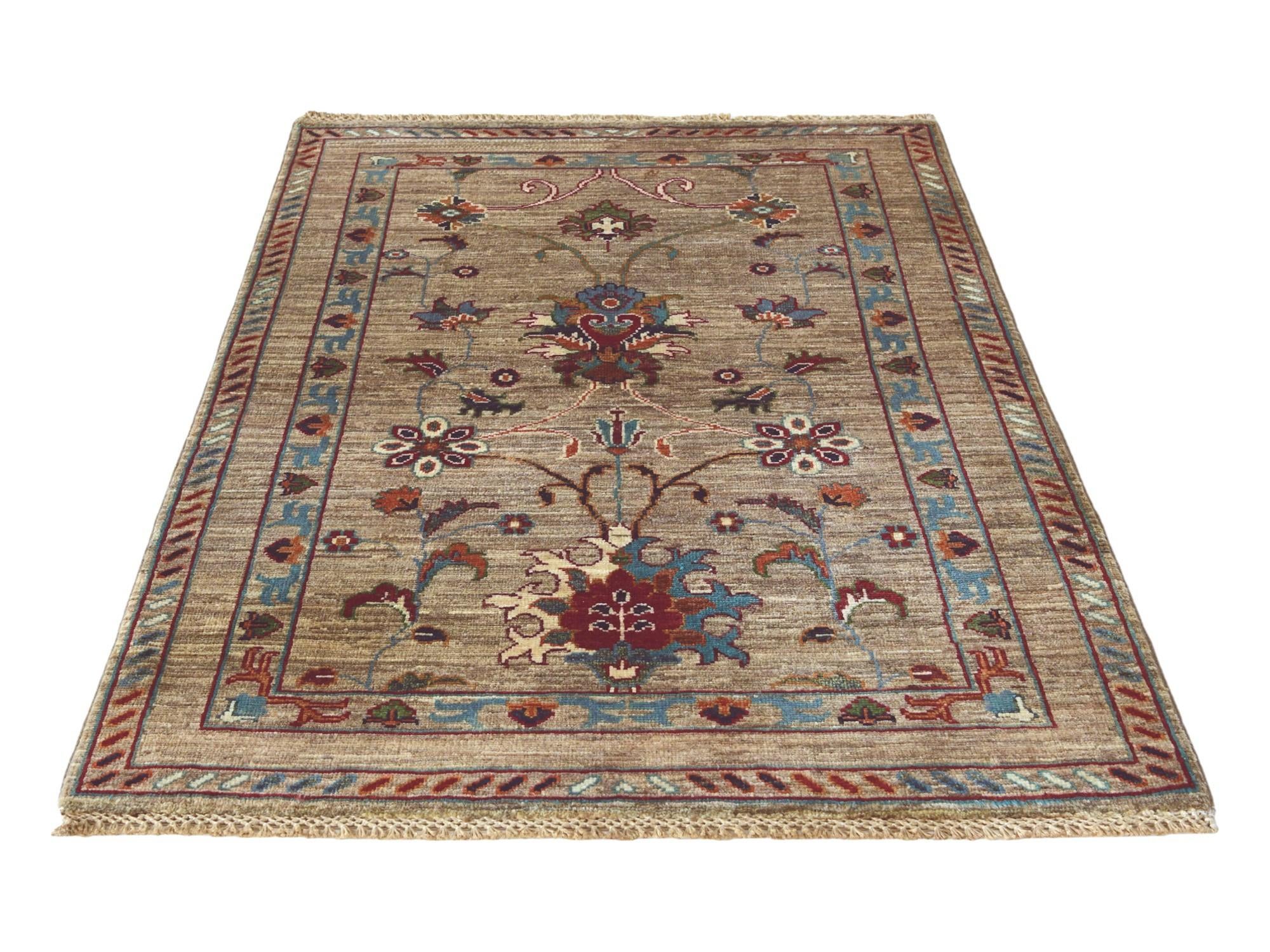 2' 9 x 4' 2 Hand Knotted Ariana Ziegler Rug