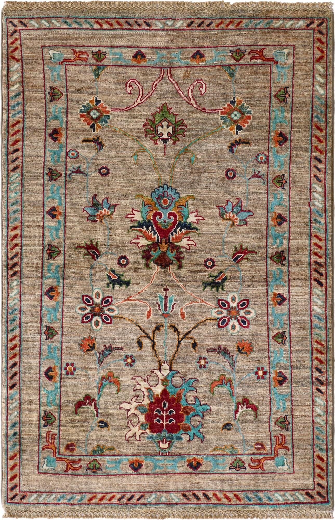2' 9 x 4' 2 Hand Knotted Ariana Ziegler Rug