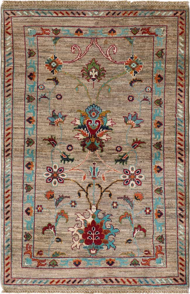 2' 9 x 4' 2 Hand Knotted Ariana Ziegler Rug