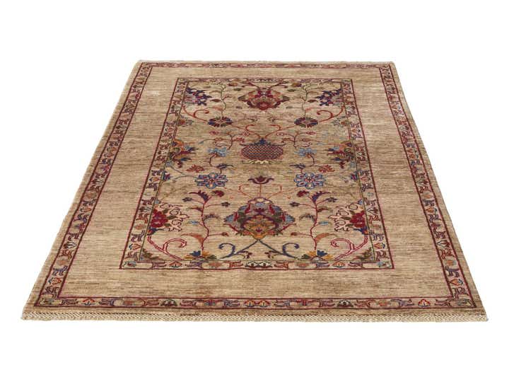 4' x 5' 10 Hand Knotted Ariana Ziegler Rug