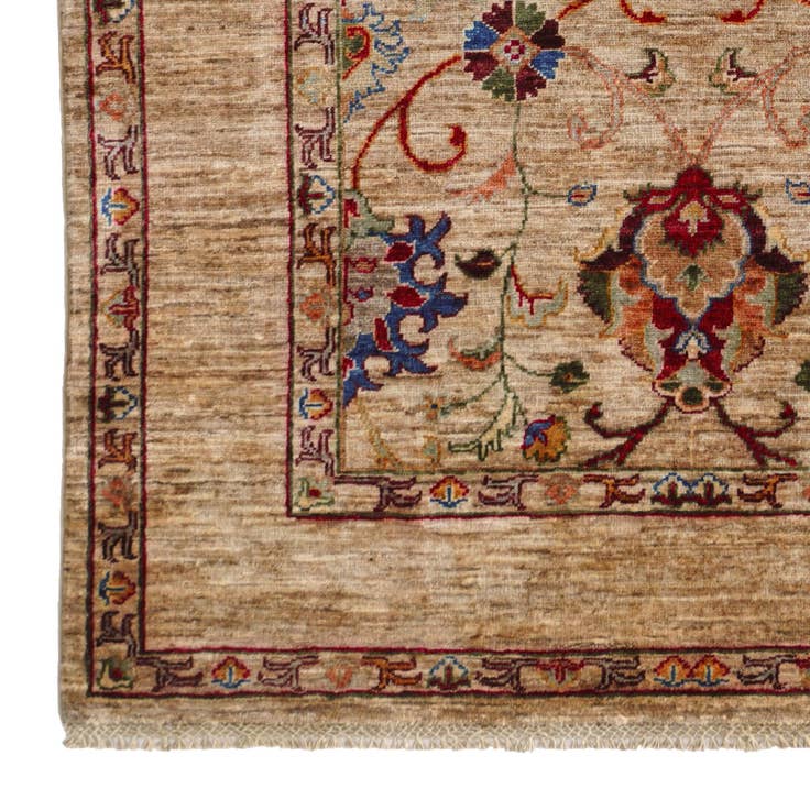 Detail image of 4' x 5' 10 Hand Knotted Ariana Ziegler Rug