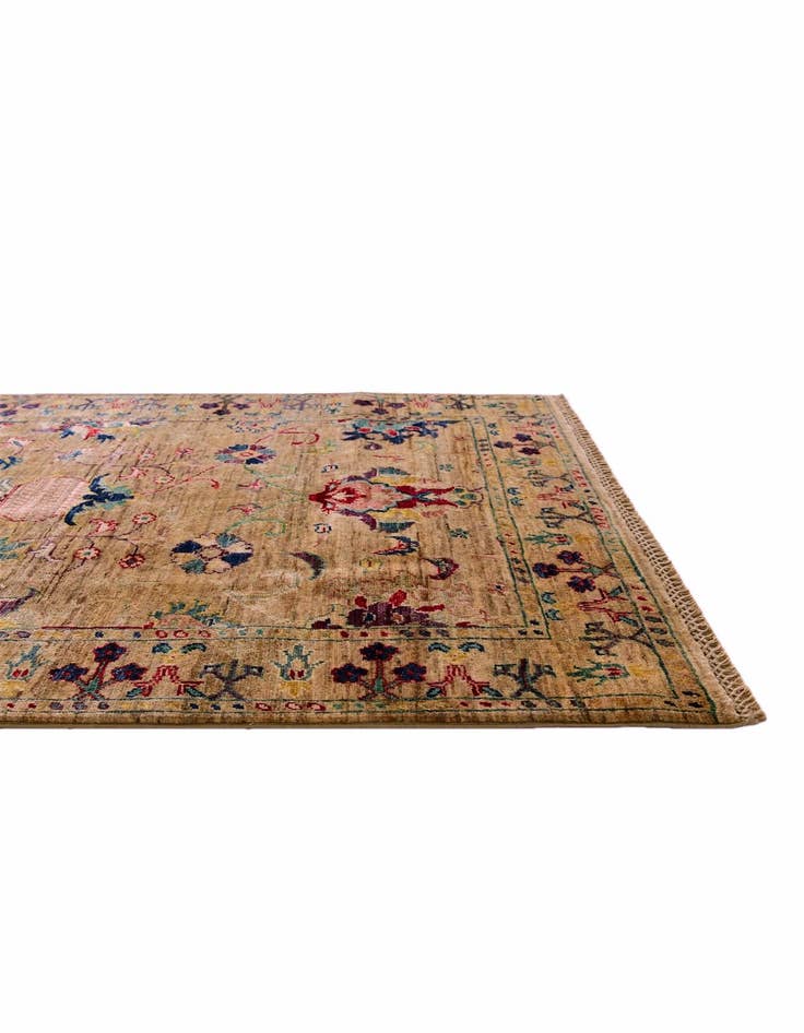 Detail image of 3' 5 x 5' Hand Knotted Ariana Ziegler Rug