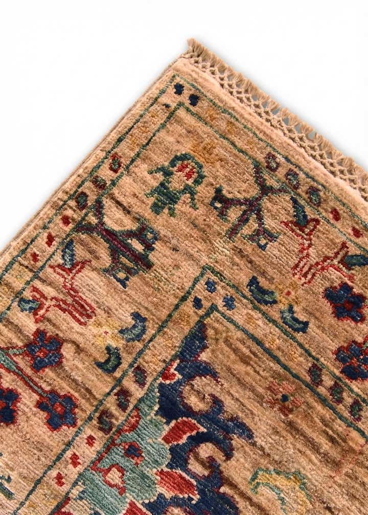 3' 5 x 5' Hand Knotted Ariana Ziegler Rug
