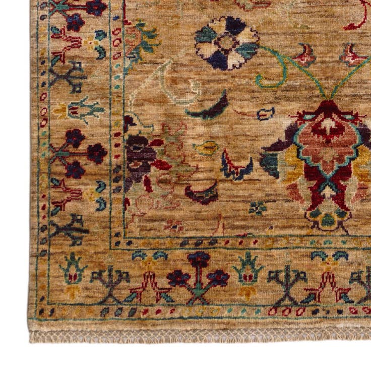 Detail image of 3' 5 x 5' Hand Knotted Ariana Ziegler Rug