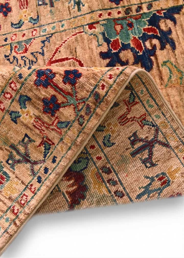 3' 5 x 5' Hand Knotted Ariana Ziegler Rug