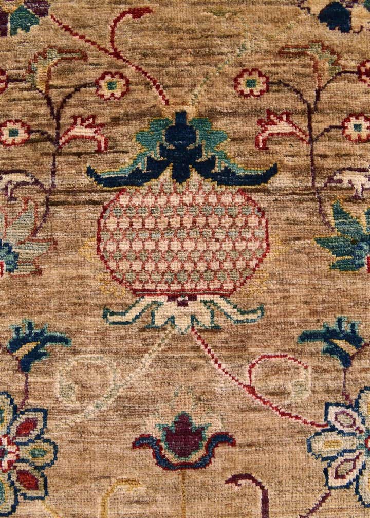 3' 5 x 5' Hand Knotted Ariana Ziegler Rug