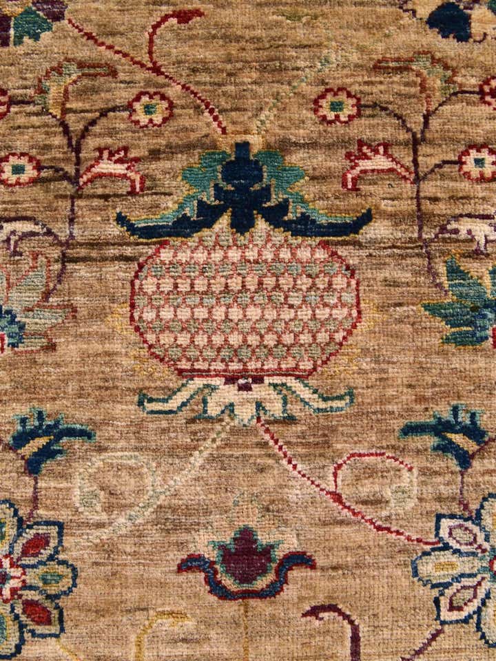 3' 5 x 5' Hand Knotted Ariana Ziegler Rug