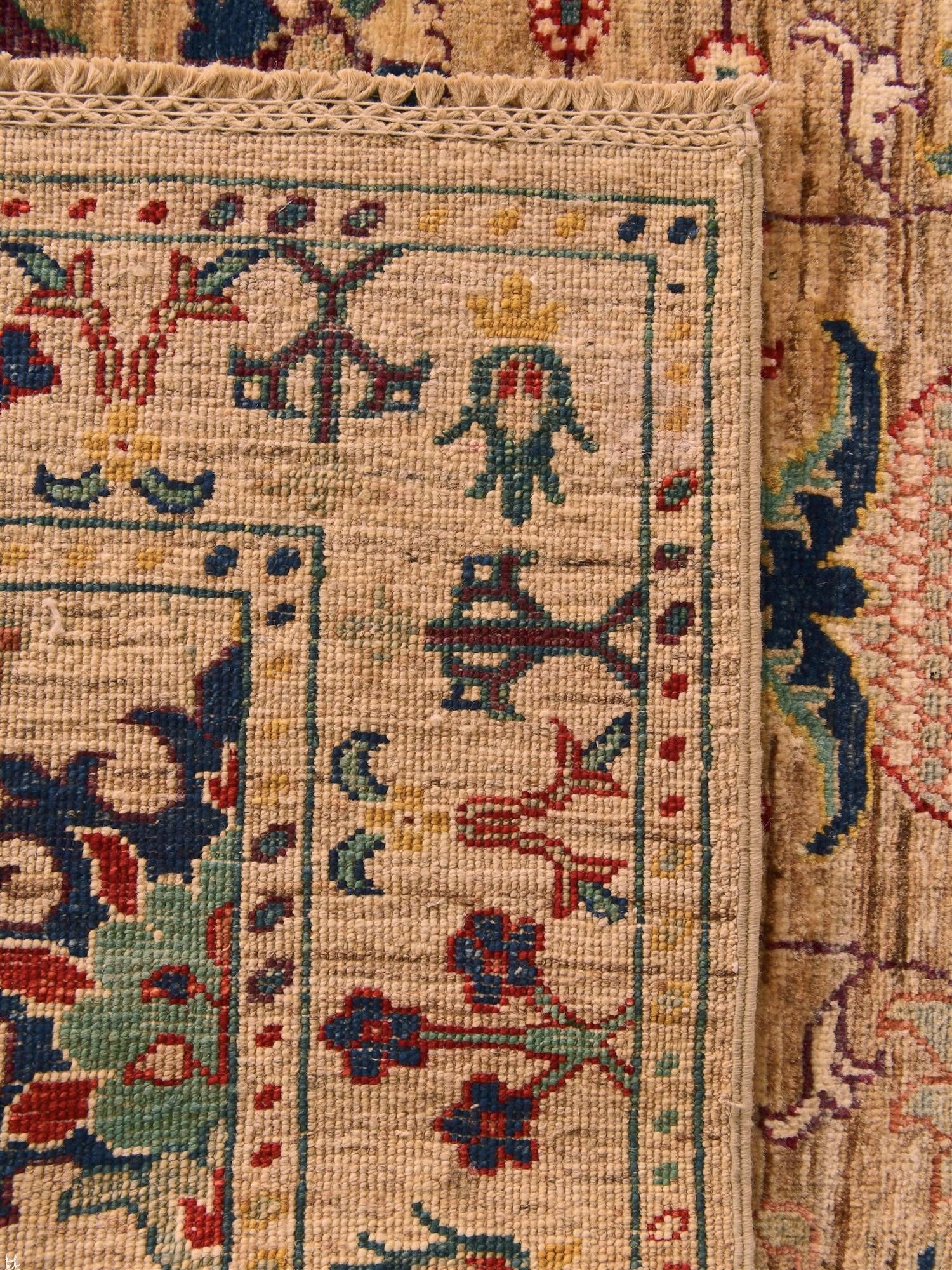 3' 5 x 5' Hand Knotted Ariana Ziegler Rug