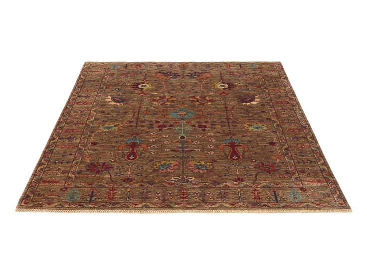 Detail image of 5' 1 x 6' 5 Hand Knotted Ariana Ziegler Rug