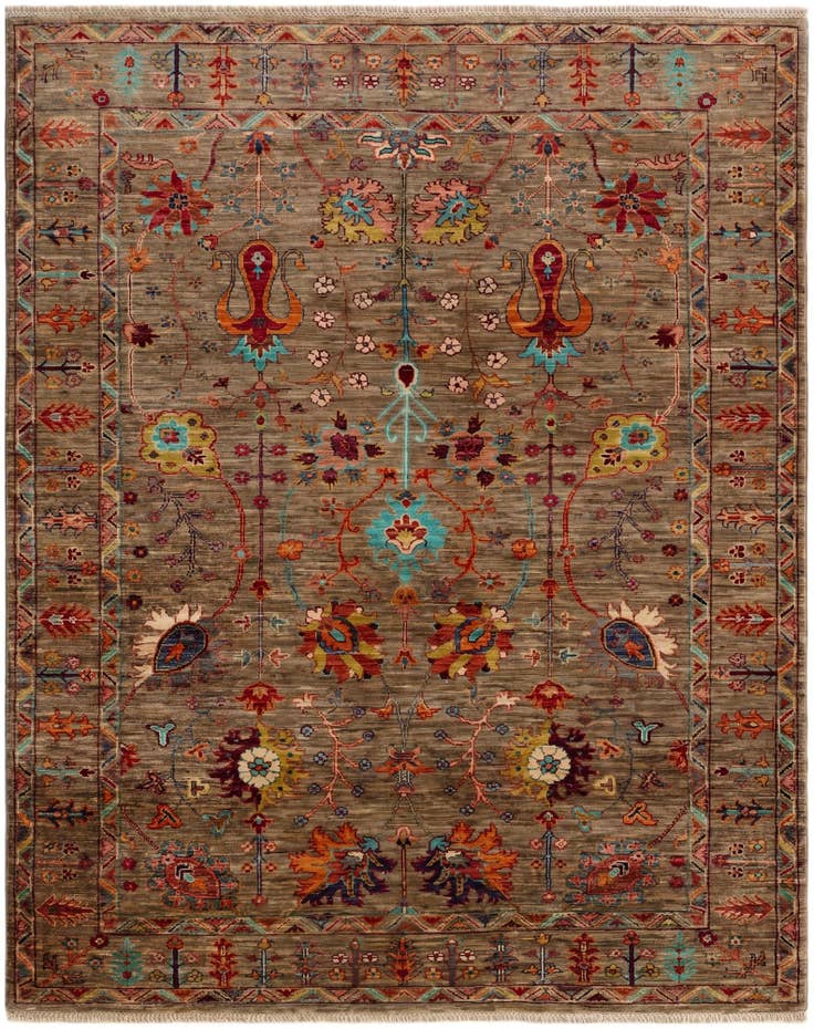 Detail image of 5' 1 x 6' 5 Hand Knotted Ariana Ziegler Rug