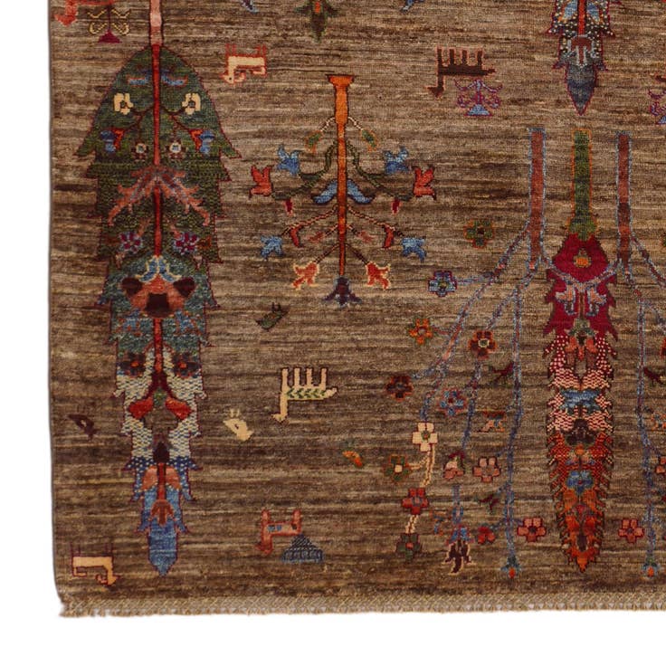 Detail image of 4' 11 x 6' 8 Hand Knotted Ariana Ziegler Rug