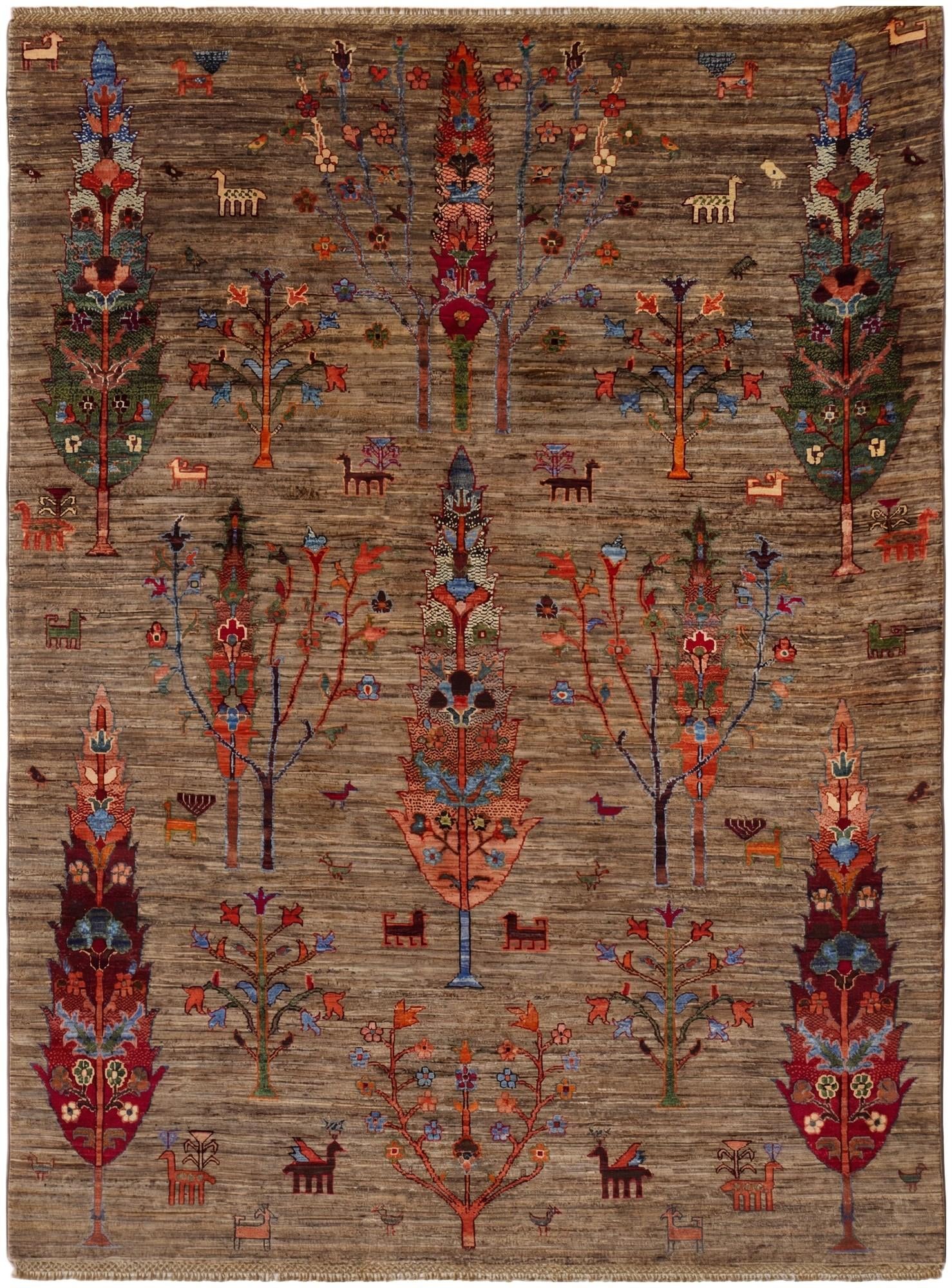 4' 11 x 6' 8 Hand Knotted Ariana Ziegler Rug
