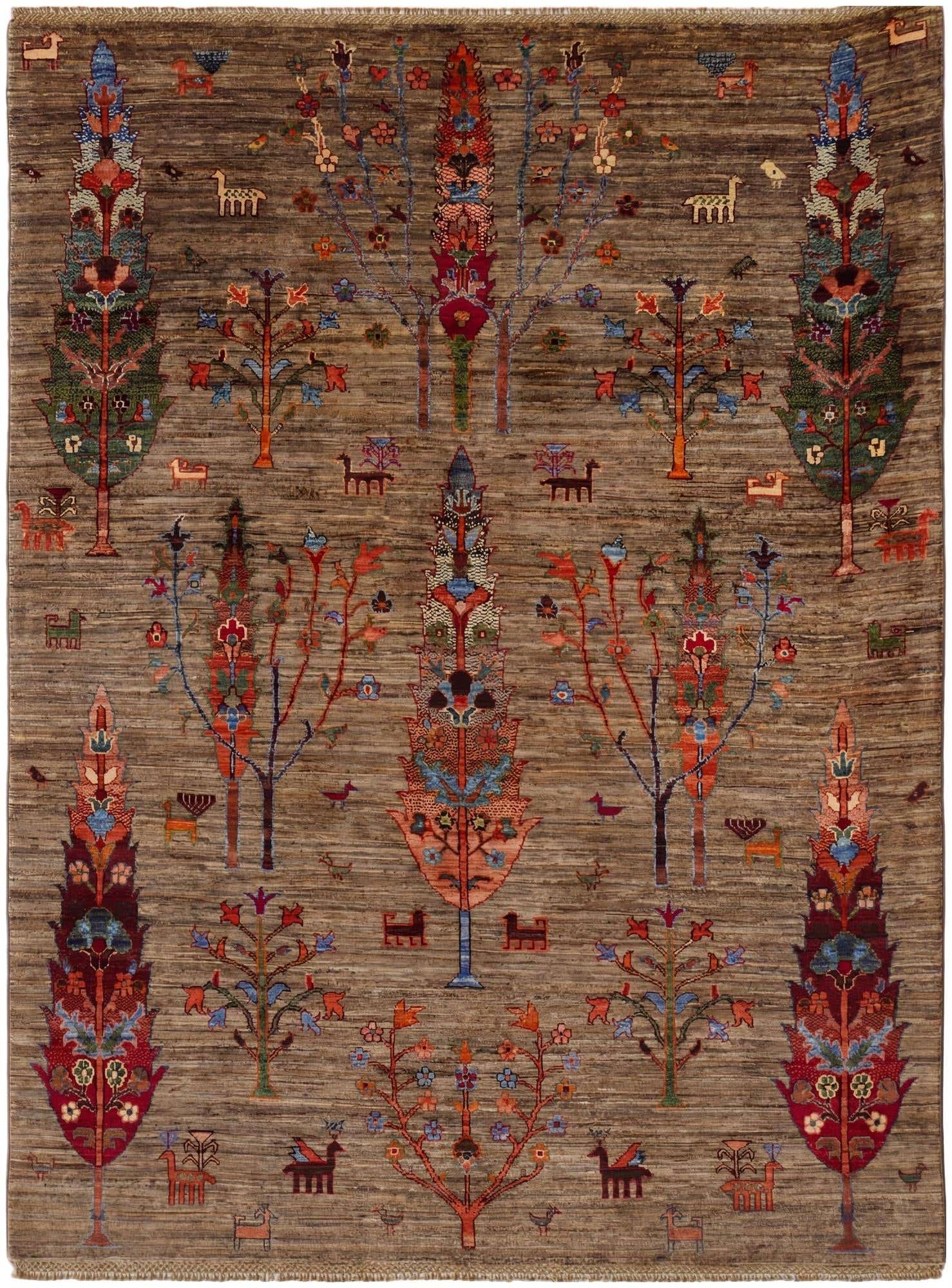4' 11 x 6' 8 Hand Knotted Ariana Ziegler Rug