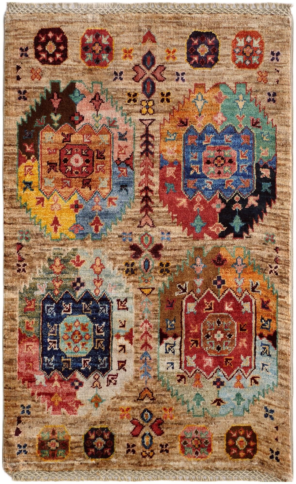2' x 3' 3 Hand Knotted Ariana Ziegler Rug