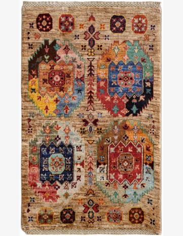 2' x 3' 3 Hand Knotted Ariana Ziegler Rug