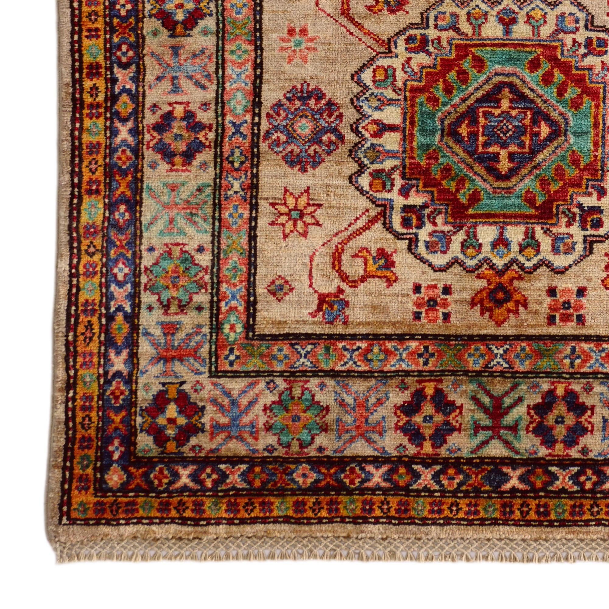 3' 3 x 5' 1 Hand Knotted Kazak Rug