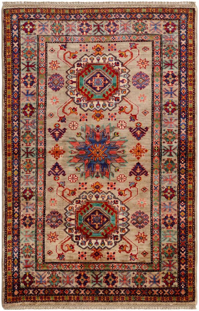 3' 3 x 5' 1 Hand Knotted Kazak Rug