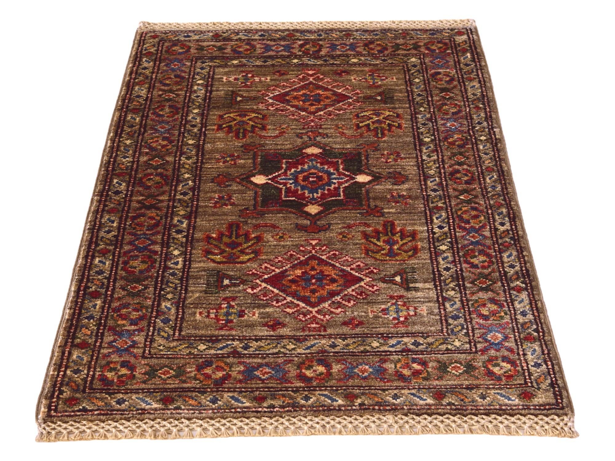 2' x 2' 11 Hand Knotted Kazak Rug