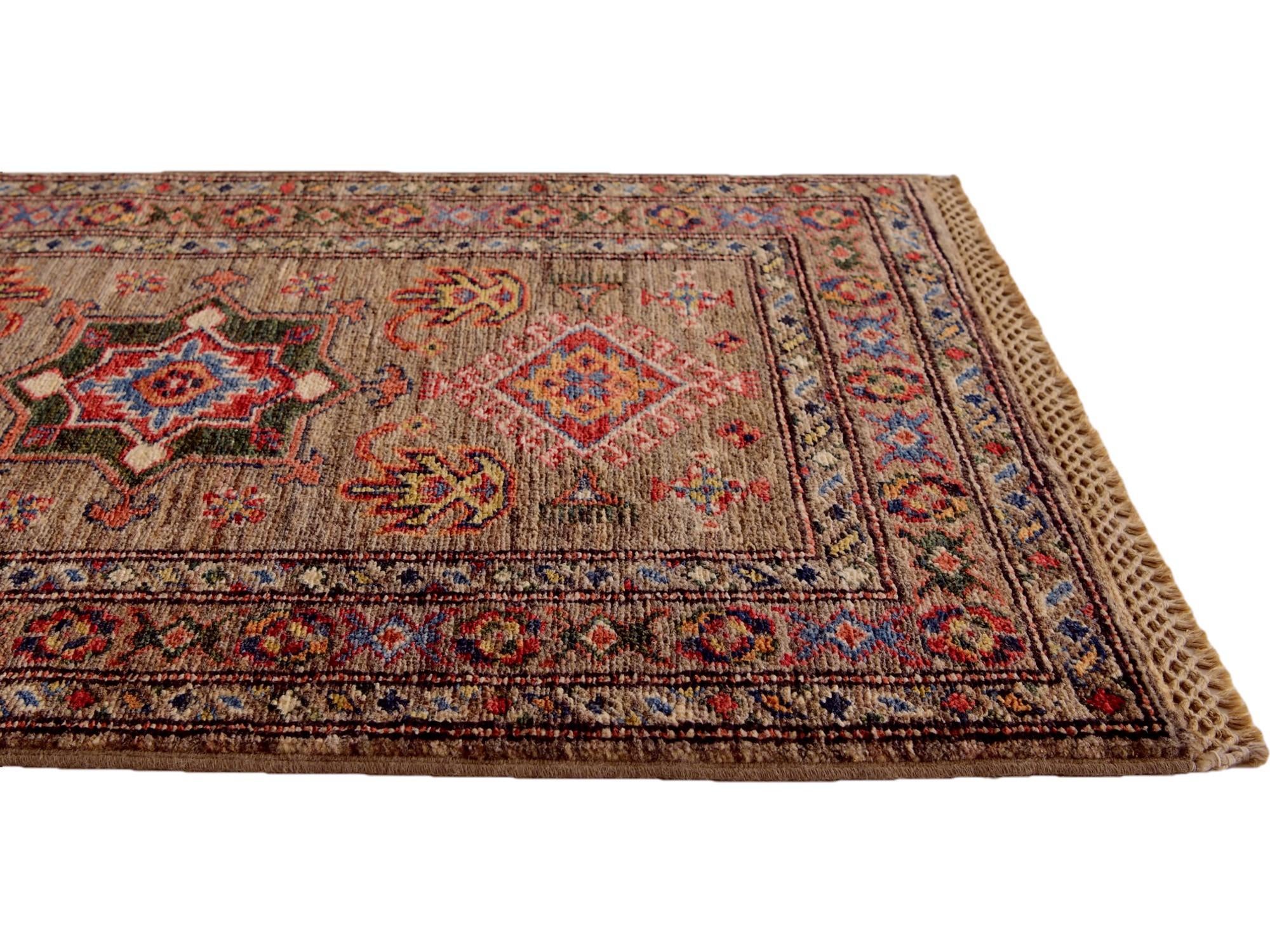 2' x 2' 11 Hand Knotted Kazak Rug