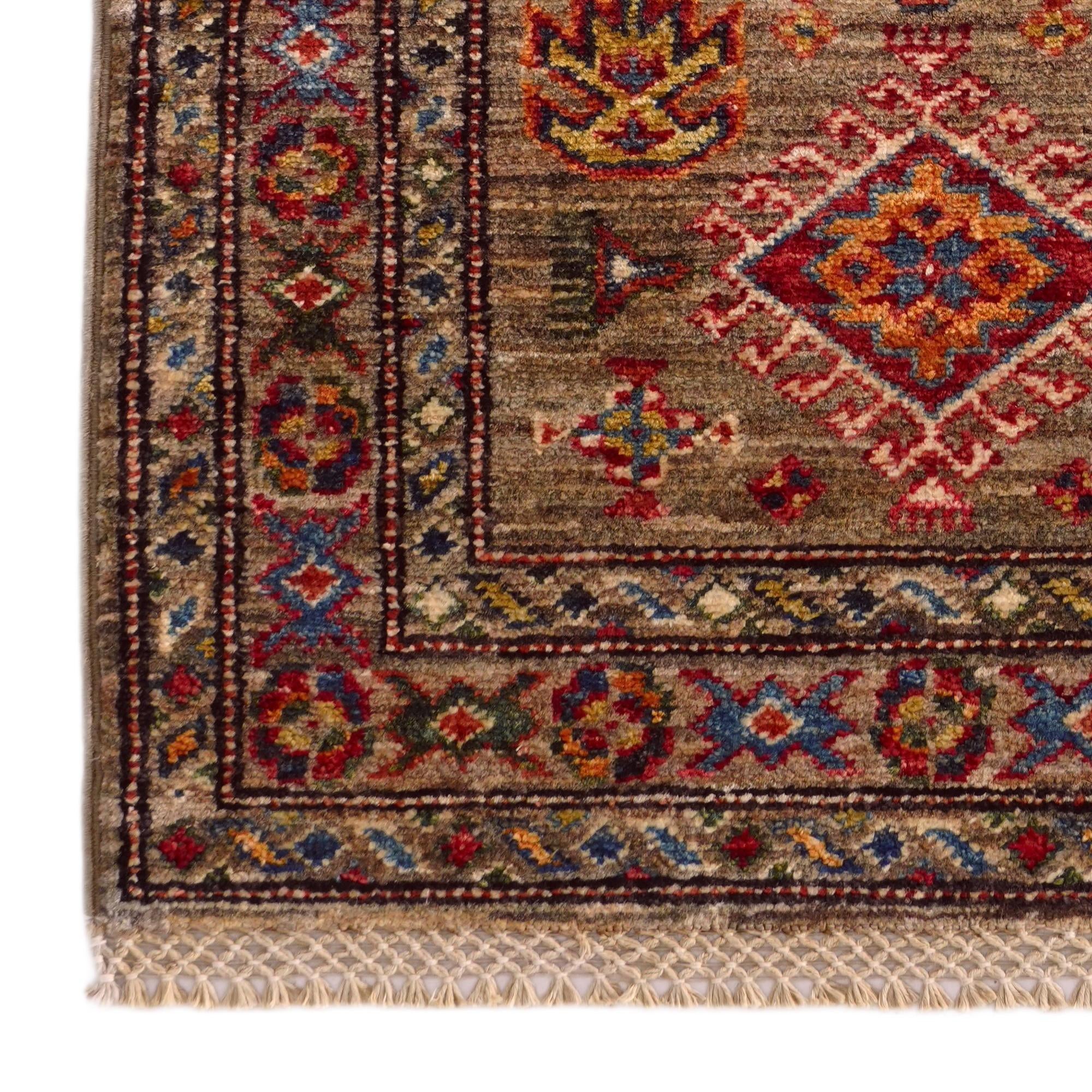 2' x 2' 11 Hand Knotted Kazak Rug