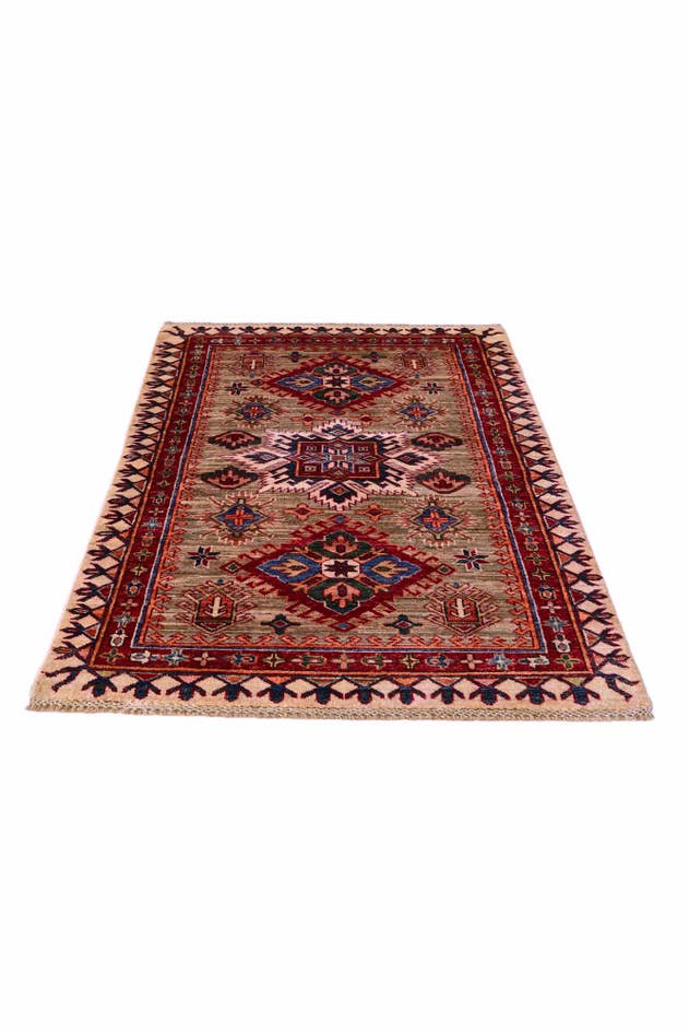 Detail image of 3' 3 x 5' 2 Hand Knotted Kazak Rug
