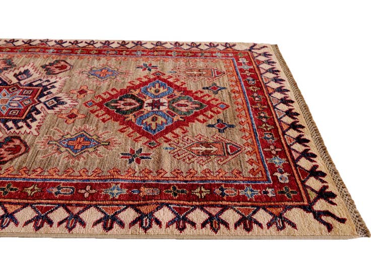 Detail image of 3' 3 x 5' 2 Hand Knotted Kazak Rug