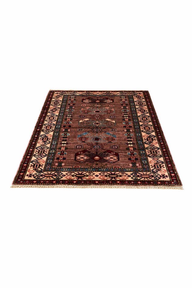 Detail image of 3' 6 x 5' Hand Knotted Kazak Rug
